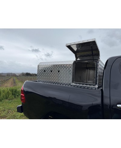 Coffre de transport en aluminium 4 compartiments pour pick-up